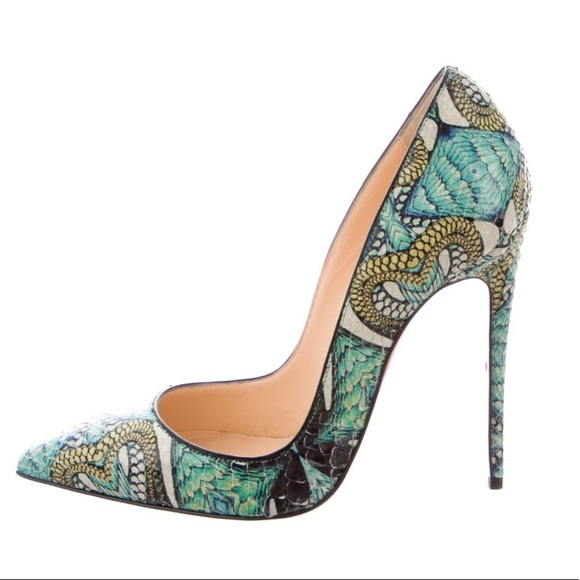 NWT! Christian Louboutin So Kate Python Inferno 37 - Picture 6 of 7